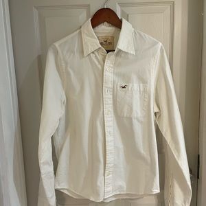 Mens Hollister Off White Dressy shirt